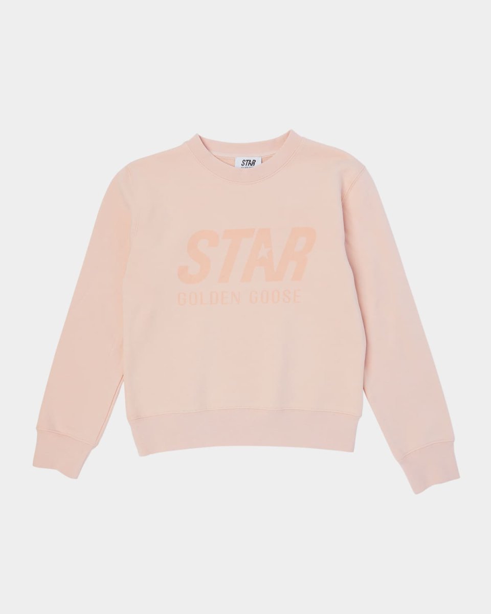 Girl's Star Logo-Print Crewneck Sweatshirt, Size 4-